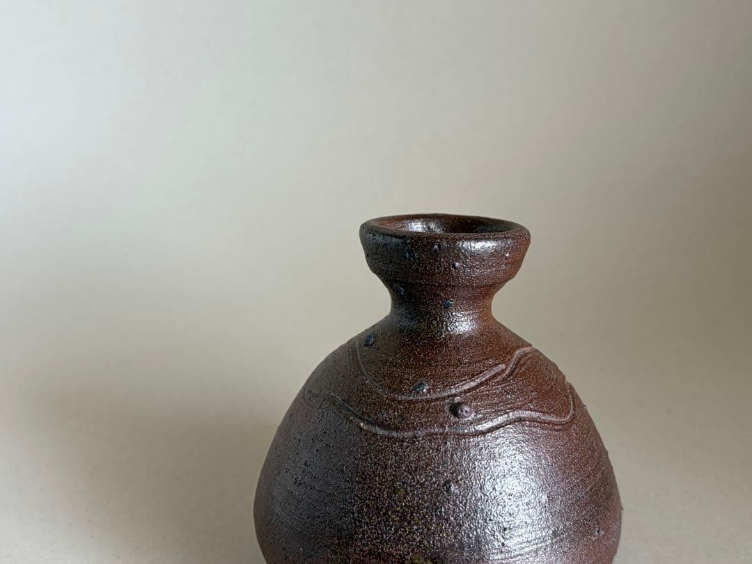 中川伊作 知花焼 南蛮 花生け 沖縄 壺屋焼 知花焼 やちむん 花瓶 焼き締め