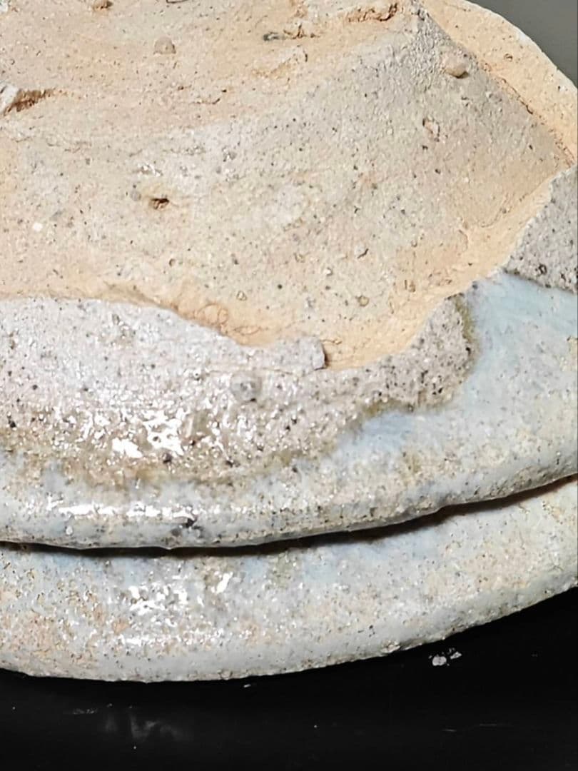 古常滑くっつき山茶碗　鎌倉時代　発掘品　自然釉　窯変　花呼ぶ器　古美術