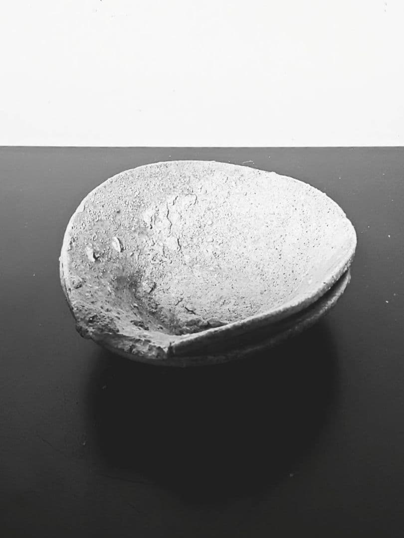 古常滑くっつき山茶碗　鎌倉時代　発掘品　自然釉　窯変　花呼ぶ器　古美術