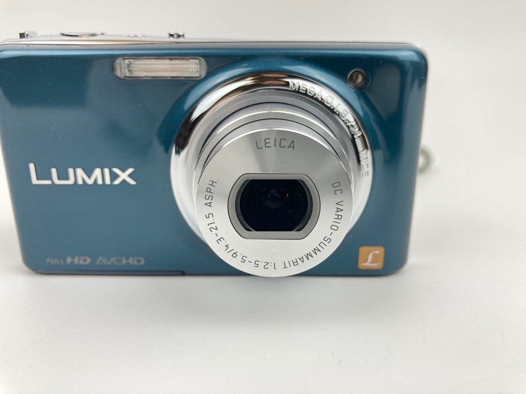 【極美品】Panasonic LUMIX DMC-FX77-A ブルー コンデジ