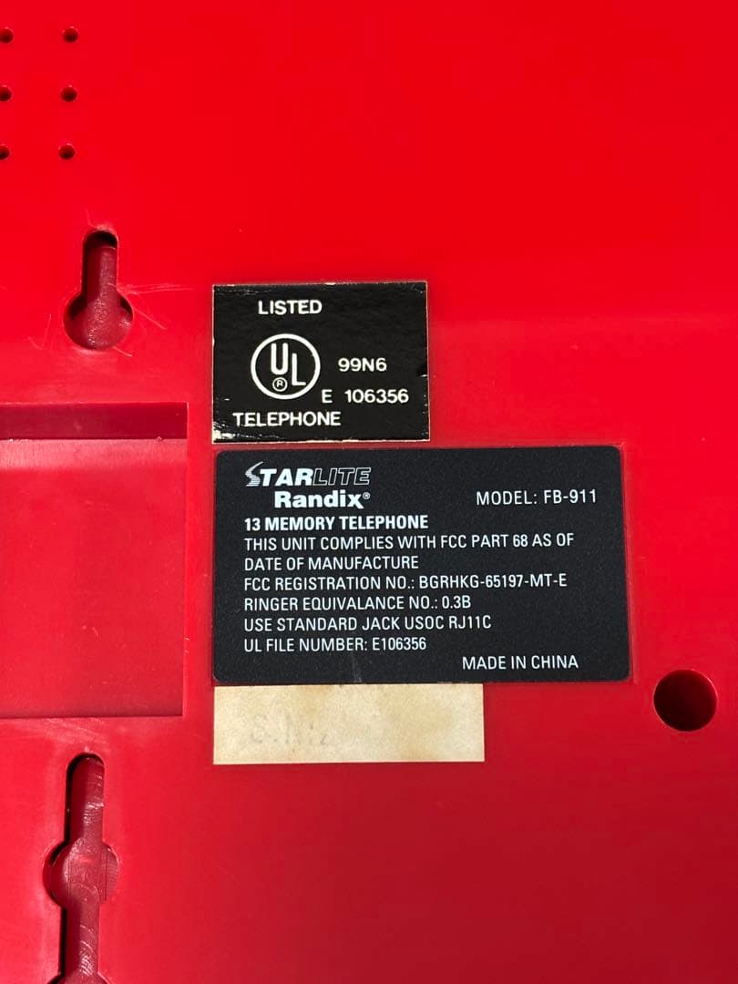 【匿名配送】RANDIX 電話機　アメリカン雑貨　911 ヴィンテージ