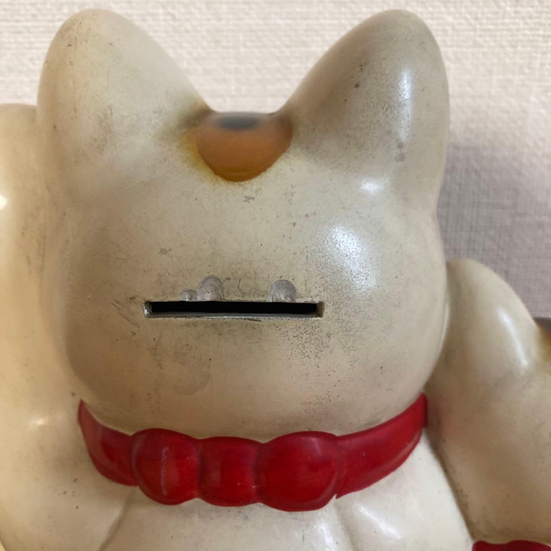 冨本人形園　招き猫　親子　古い　60年以上　昭和　レトロ　アンティーク　常滑焼