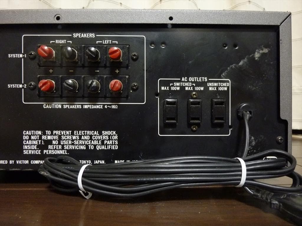 VICTOR ビクタープリメインアンプ JA-S15 修理済 全機能動作 美品
