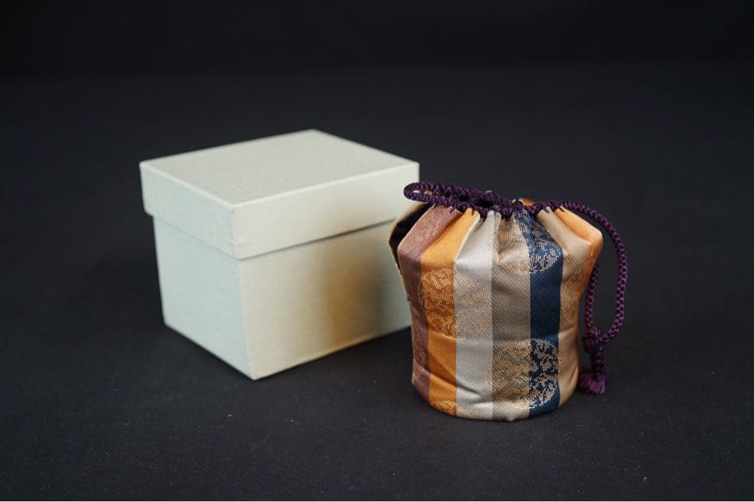 茶道具 本桑 和巾棗 中次 茶器 茶入 内金箔張 薄器 棗 和巾 薄茶器 裏千家