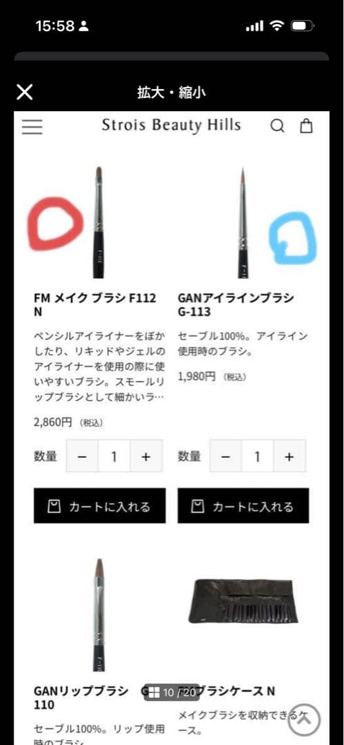GAN メイクブラシセットforum make up