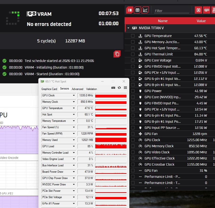 超美品TITAN V 12GB HBM2 (V100と同等コア )