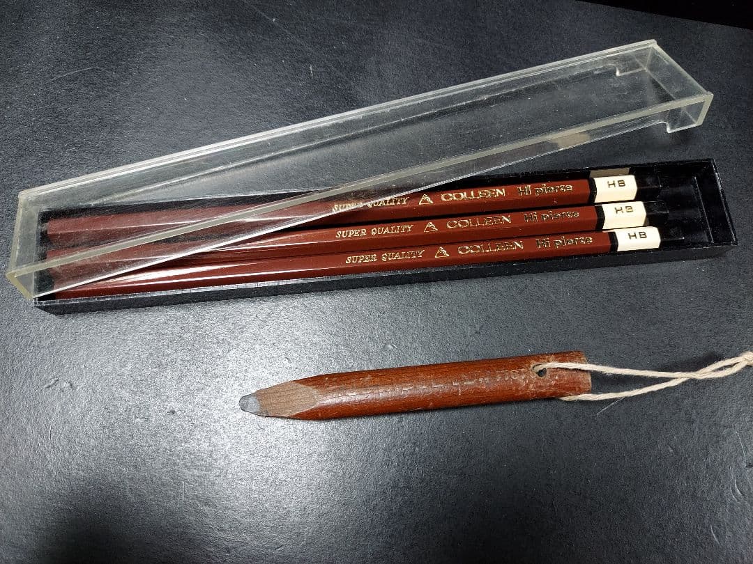 レトロ鉛筆、コーリン鉛筆、昭和レトロ、COLLEEN Hi pierce　3本入