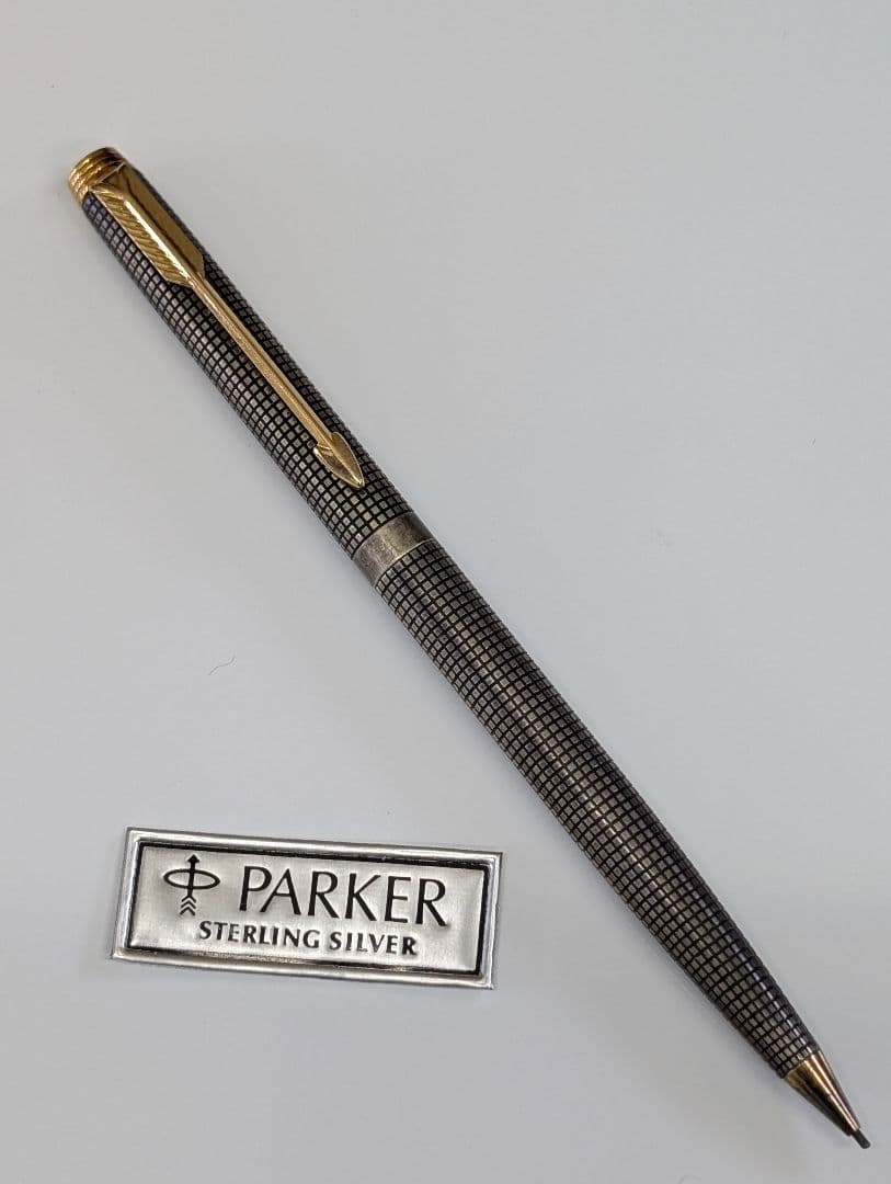 【Parker】 75 スターリングシルバー シズレ 万年筆セット ペン先14K
