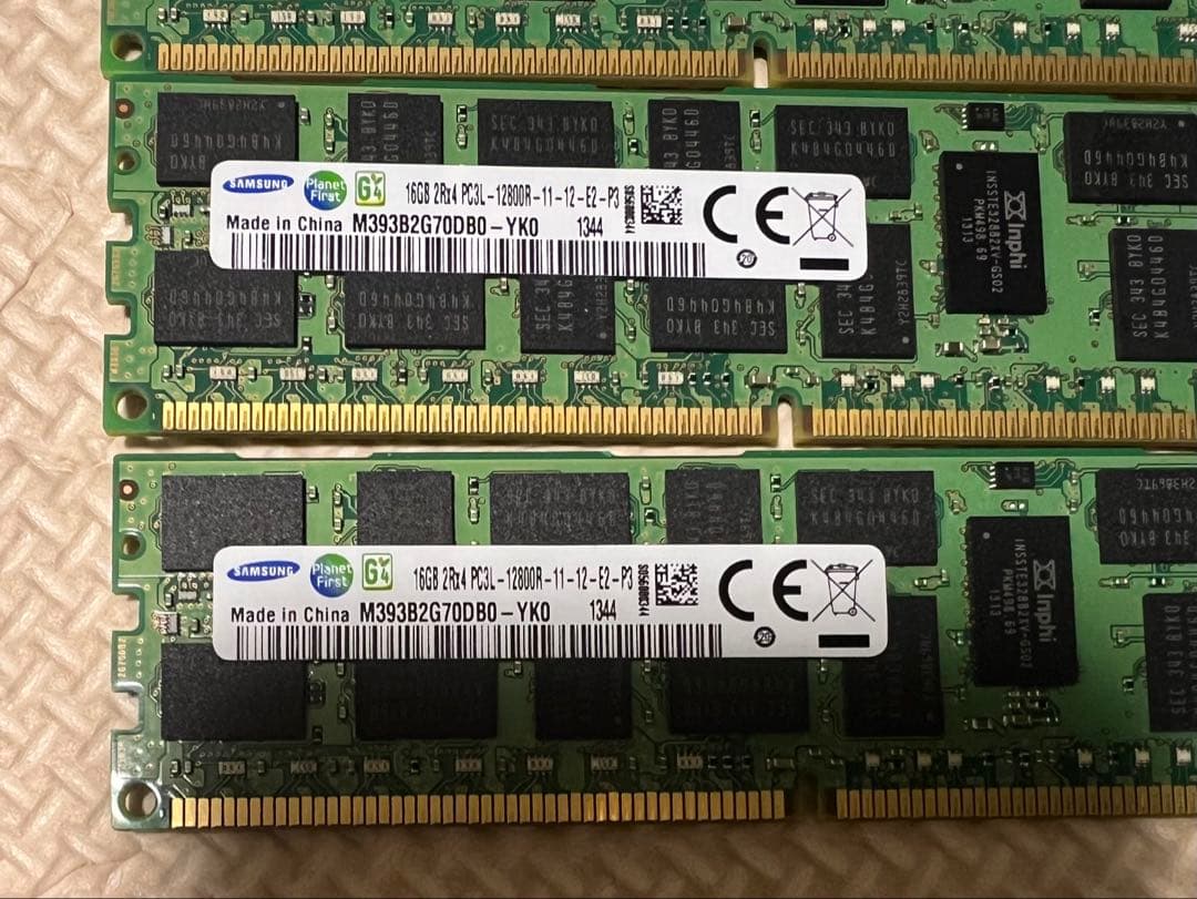 Samsung/Cisco 16GBメモリモジュールセット