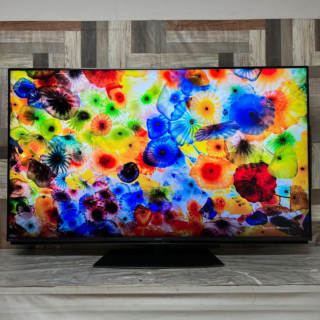 全国送料込❣️シャープ60型4Kチューナー内蔵晶テレビWチューナー外付HDD対応