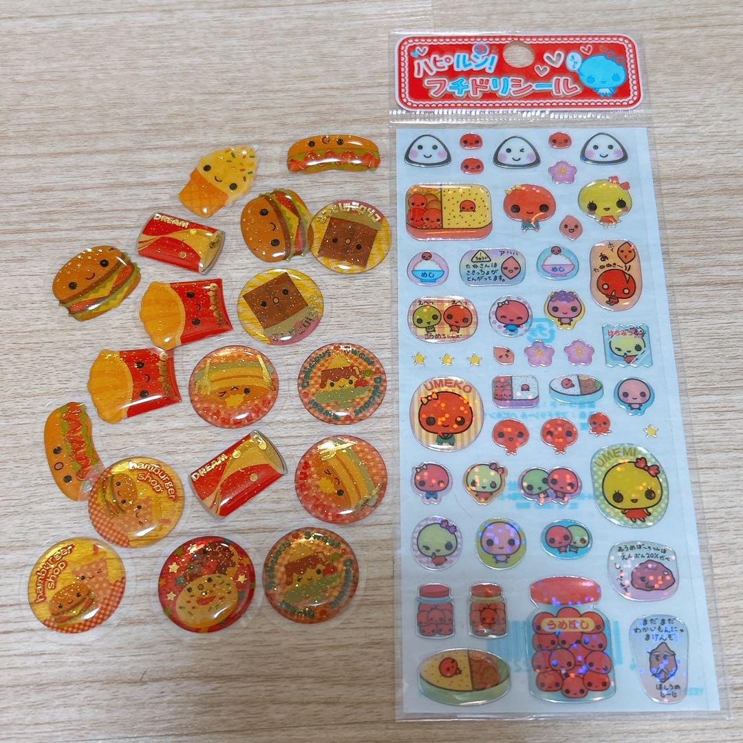 平成レトロ　おてがみメモ　ウォーターシール　あめちゃんシール　めっちゃキラシール