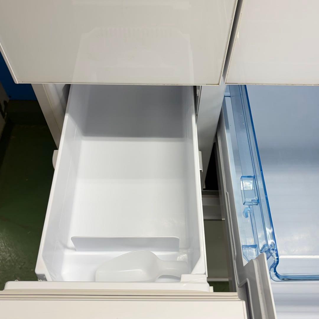 884 SHARP 大容量　ガラストップ　大型冷蔵庫　480L 小型　家庭用