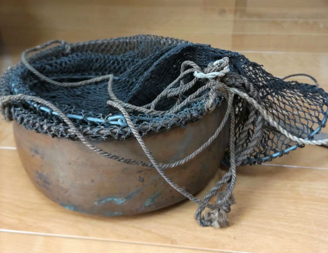 レトロ　魚取り魚籠