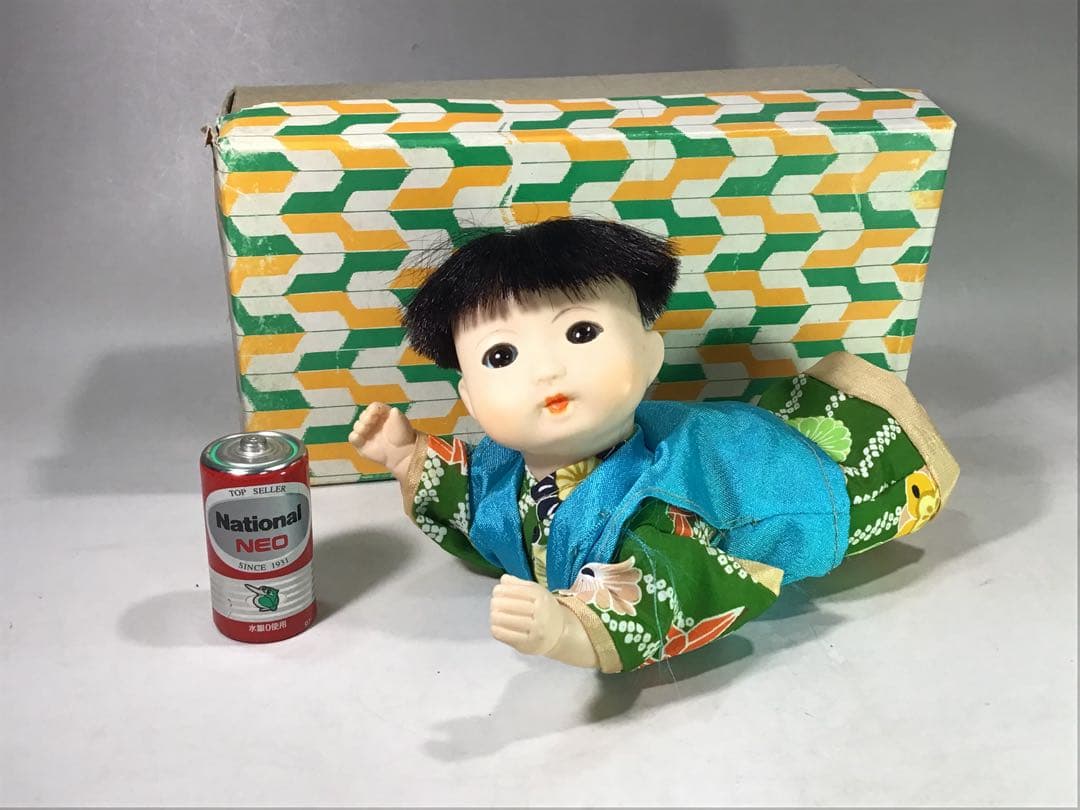 昭和レトロ ソフビ 市松人形 稚児 日本人形 郷土玩具 ミニチュア ドール 玩具