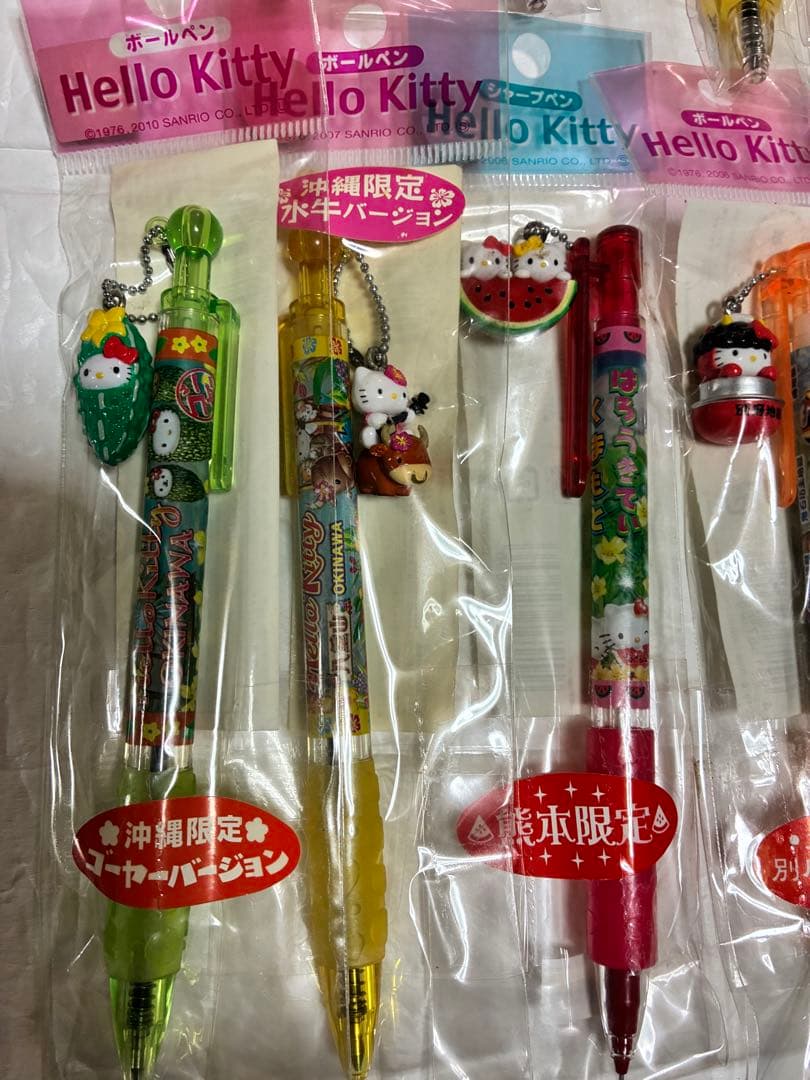 ご当地キティ　ボールペン　シャープペンシル　26本　レトロ