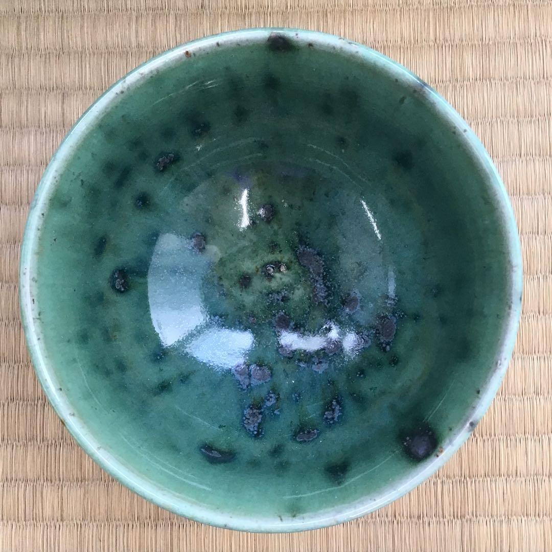 茶道具　茶碗　辰砂茶碗　南渓山窯　姜寿華(カンスウファ) 作　N258SH
