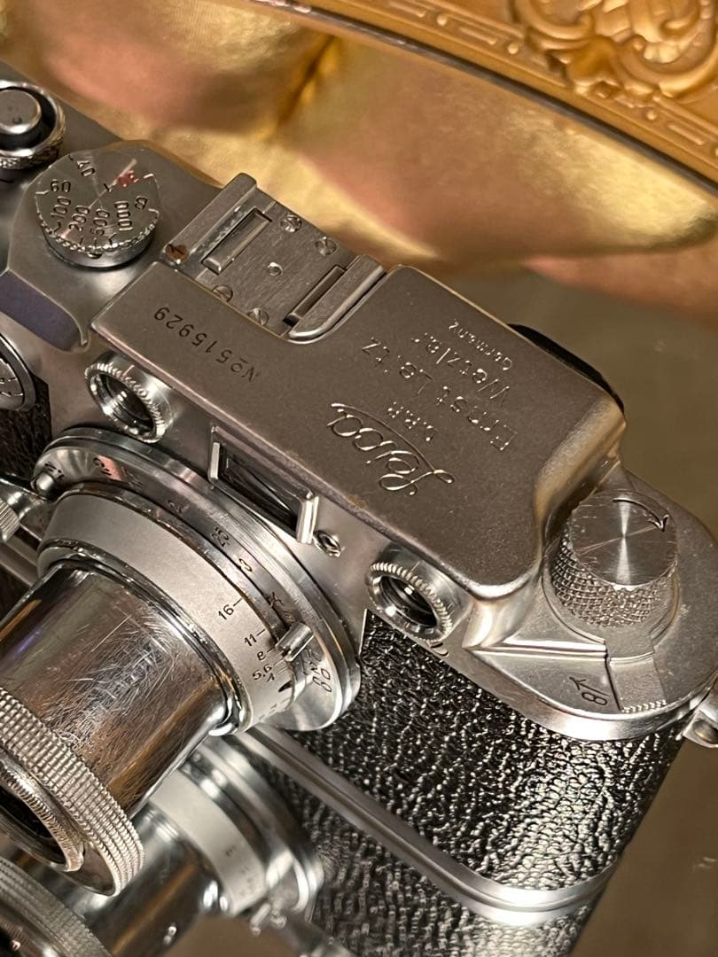 Leica IIIc 戦後モデル INDUSTAR-50 5cm 革ケース付