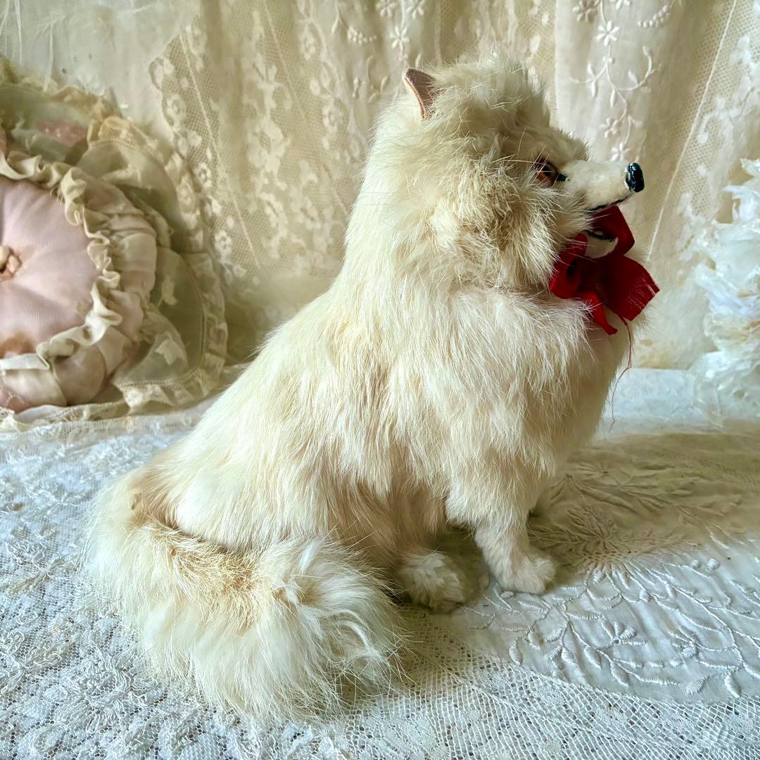 ジュモードッグ　ポメラニアンフィギュア犬　ドイツヴィンテージフランスアンティーク
