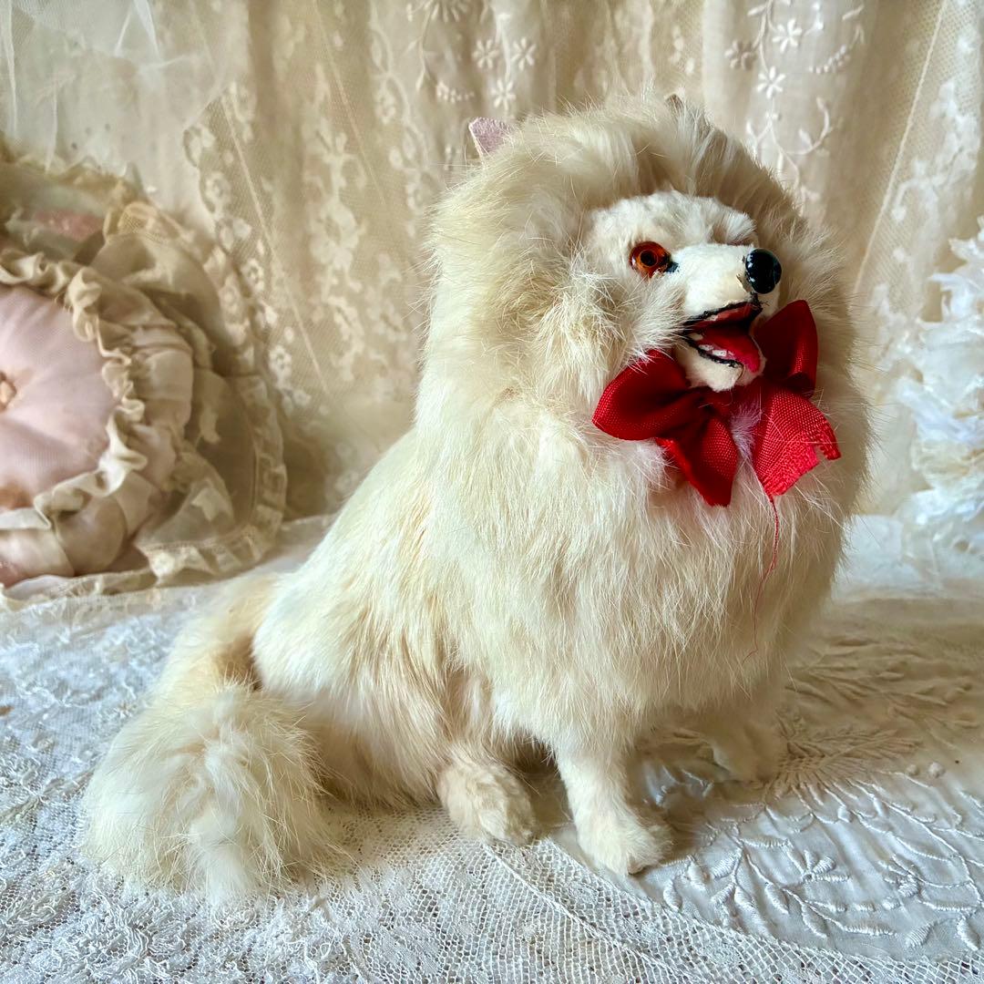 ジュモードッグ　ポメラニアンフィギュア犬　ドイツヴィンテージフランスアンティーク