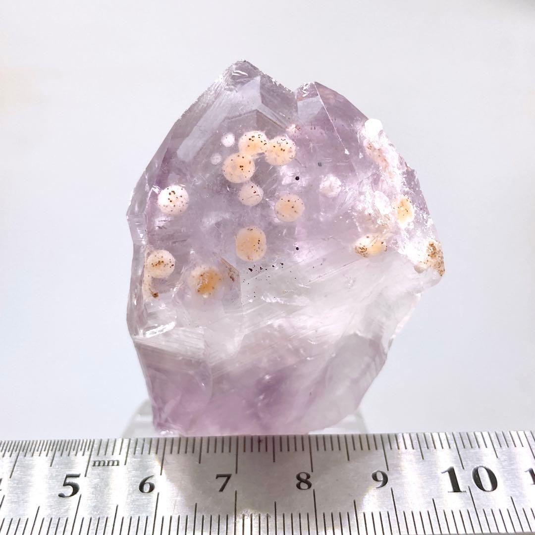 ワ*ィ様 スノーボールインアメシスト　アメジスト　クォーツ　水晶　原石　鉱物標本