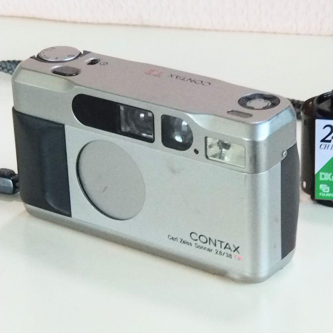 CONTAX T2 チタンシルバー フィルムカメラ contaxt2