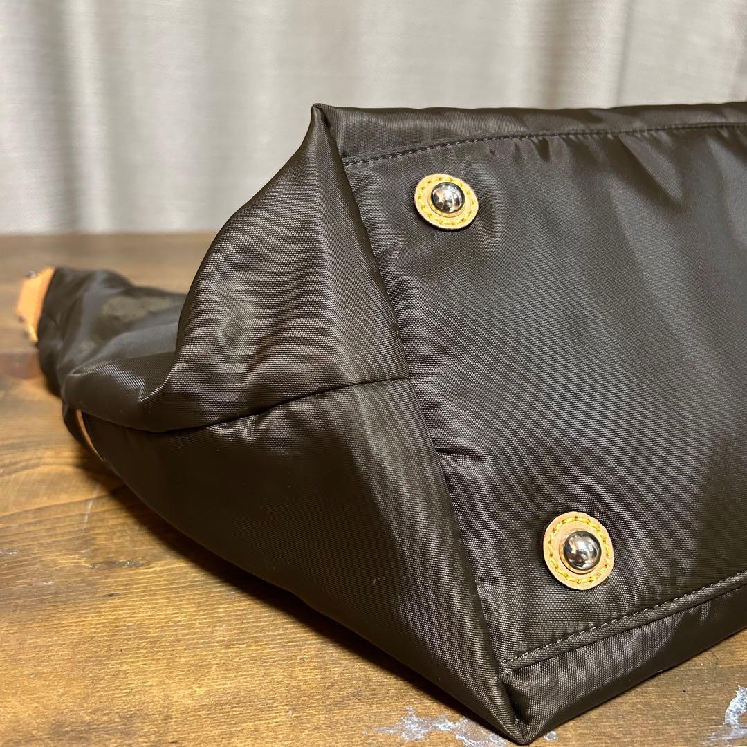 (専用)LanaiTRANSITブラウン玉虫ナイロン×レザー3wayボストン