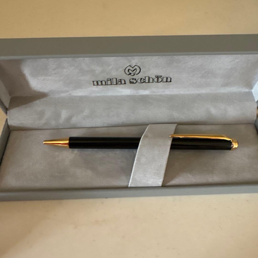 mila schön ボールペン 黒 金属製