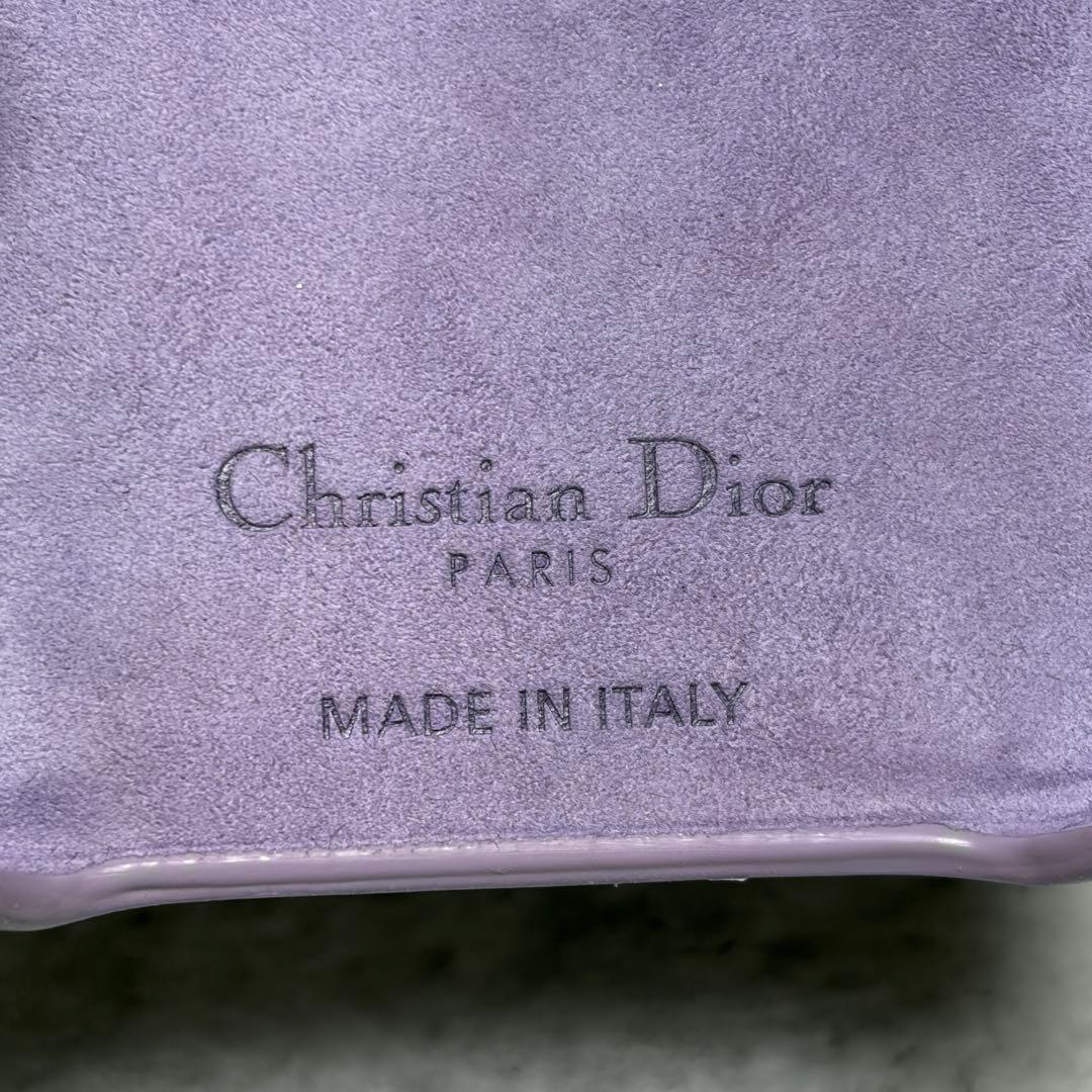 DIOR　iPhone15proケース　カナージュ　レディディオール　ラベンダー