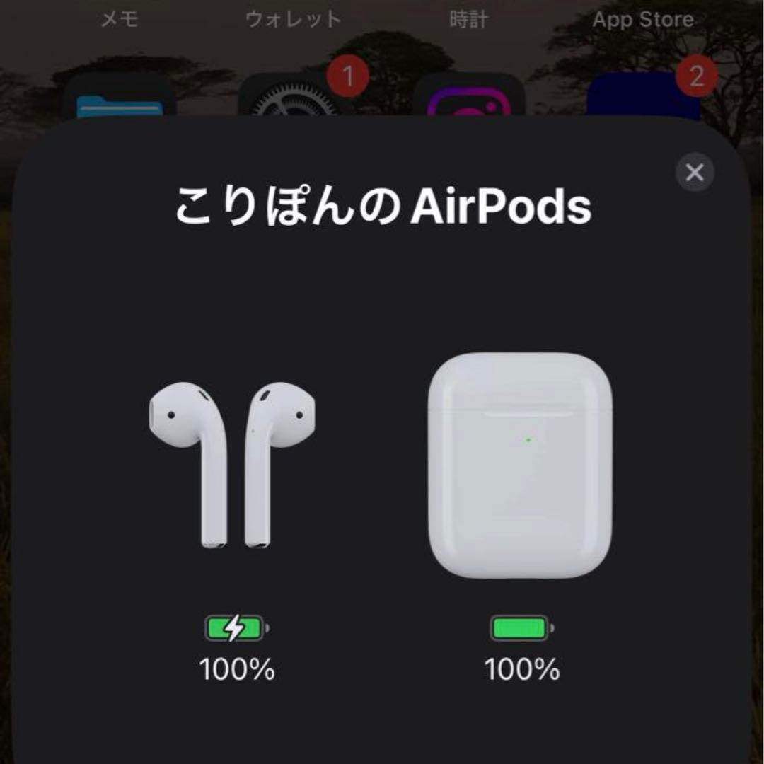 【純正】Apple  AirPods 第2世代 ワイヤレス 両耳 動作良好