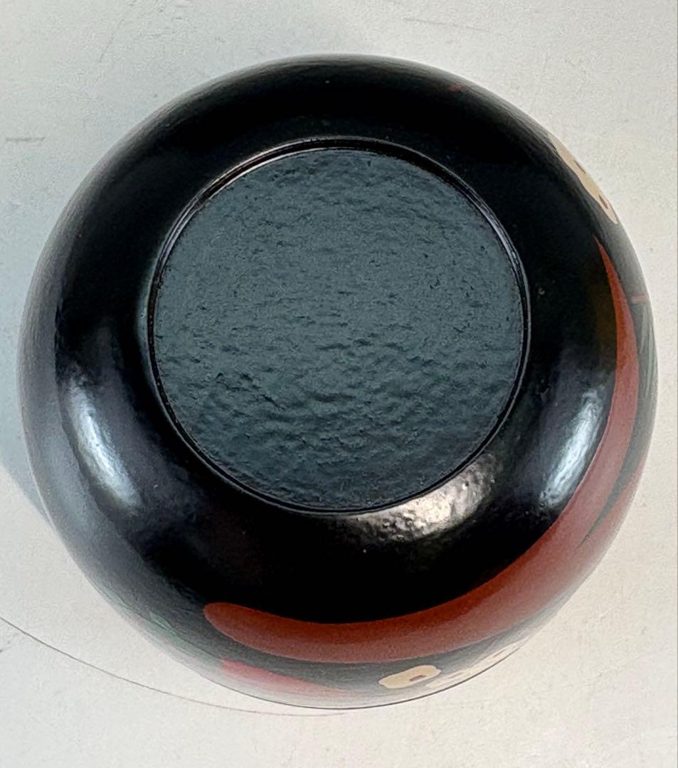 【中古品】茶道具　道場宗廣造　蓬莱絵一閑大棗