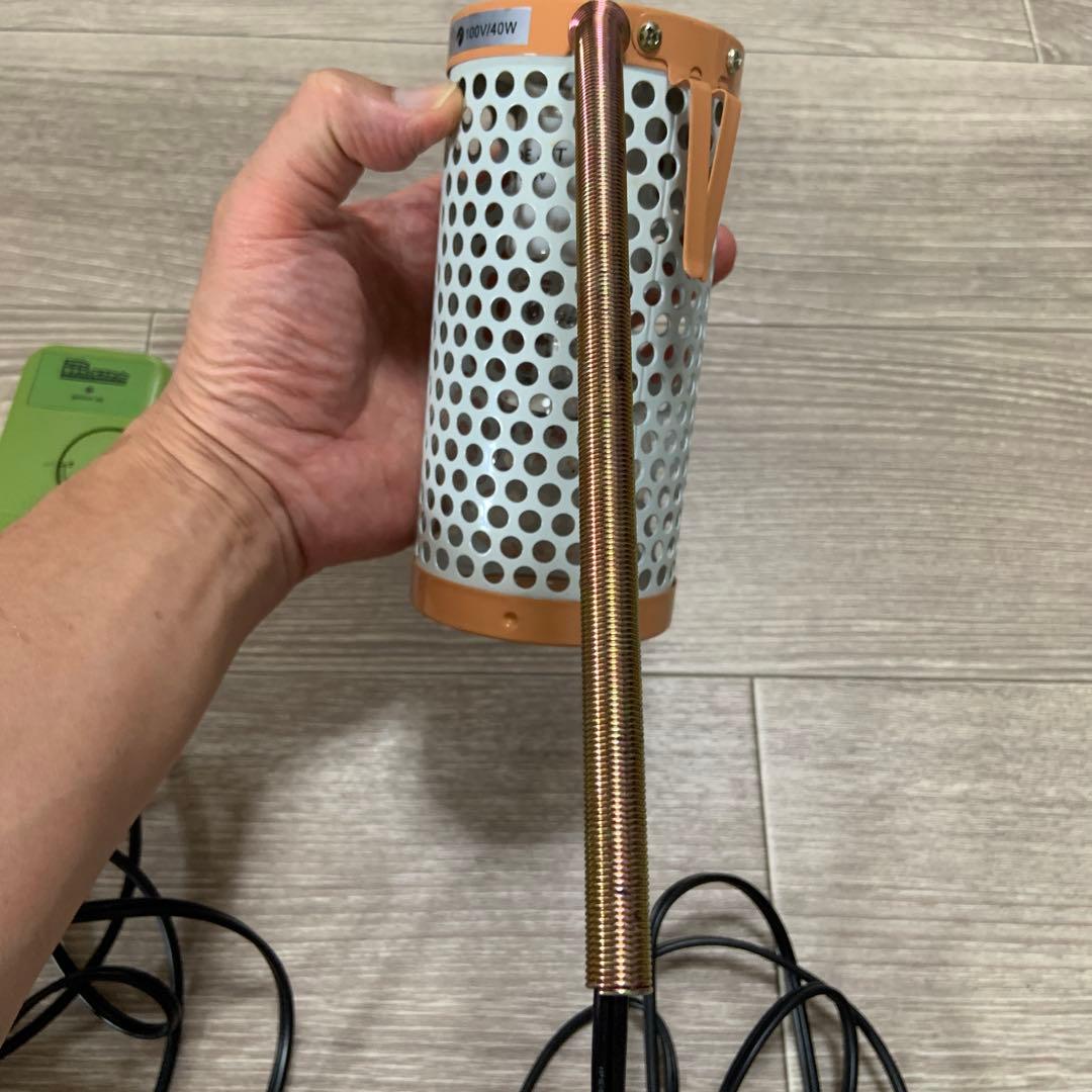 保温電球 温度調整機能付き 100Vサーモスタット　40wペットヒーターセット