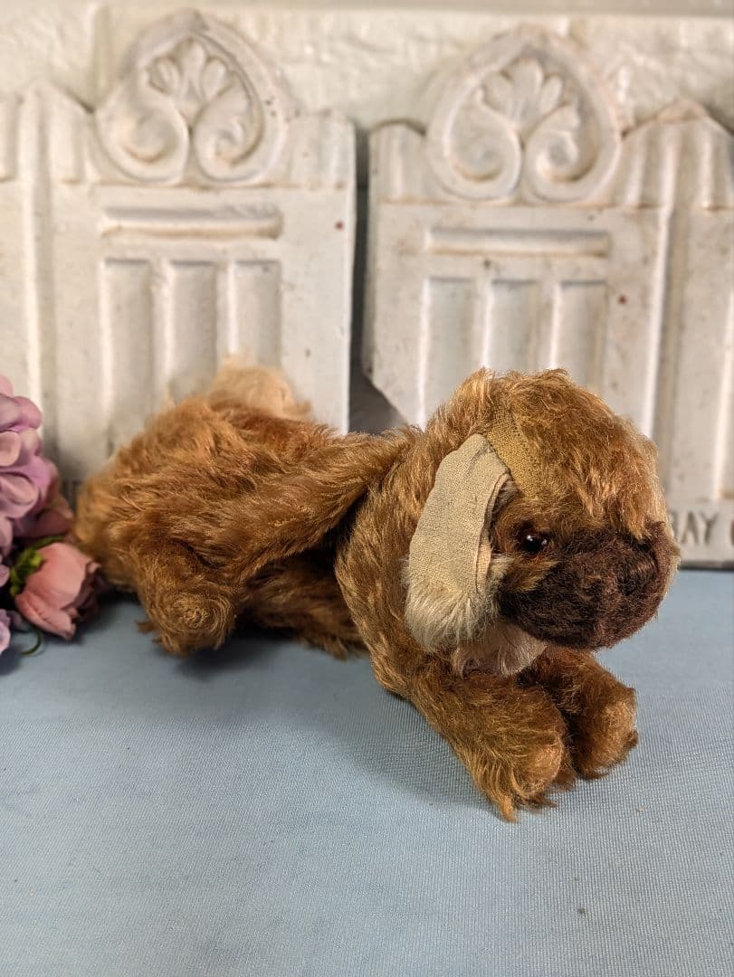 イギリス アンティーク 犬 ぬいぐるみ パジャマケース ベビーサイズ