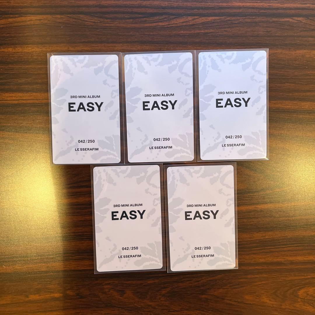 LE SSERAFIM EASY 来日記念 ラキドロ 5枚セット