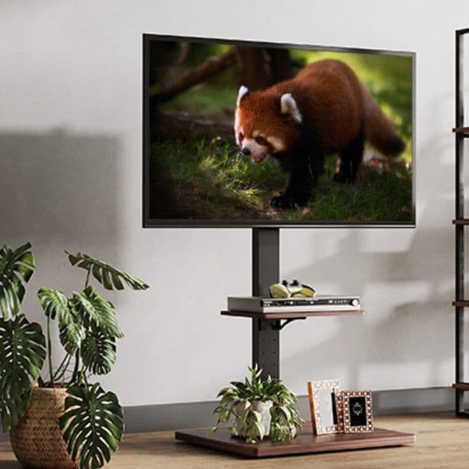 ♦特価♦WLIVE テレビスタンド 昇降式 ブラウン 税込13,990円
