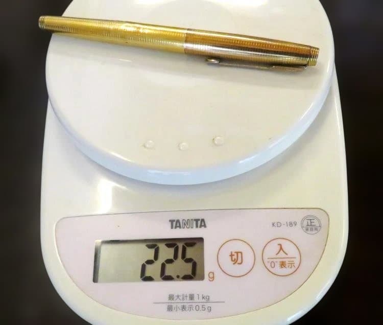 パーカー　14K　point　・14K　GF　cap & barrel 　万年筆