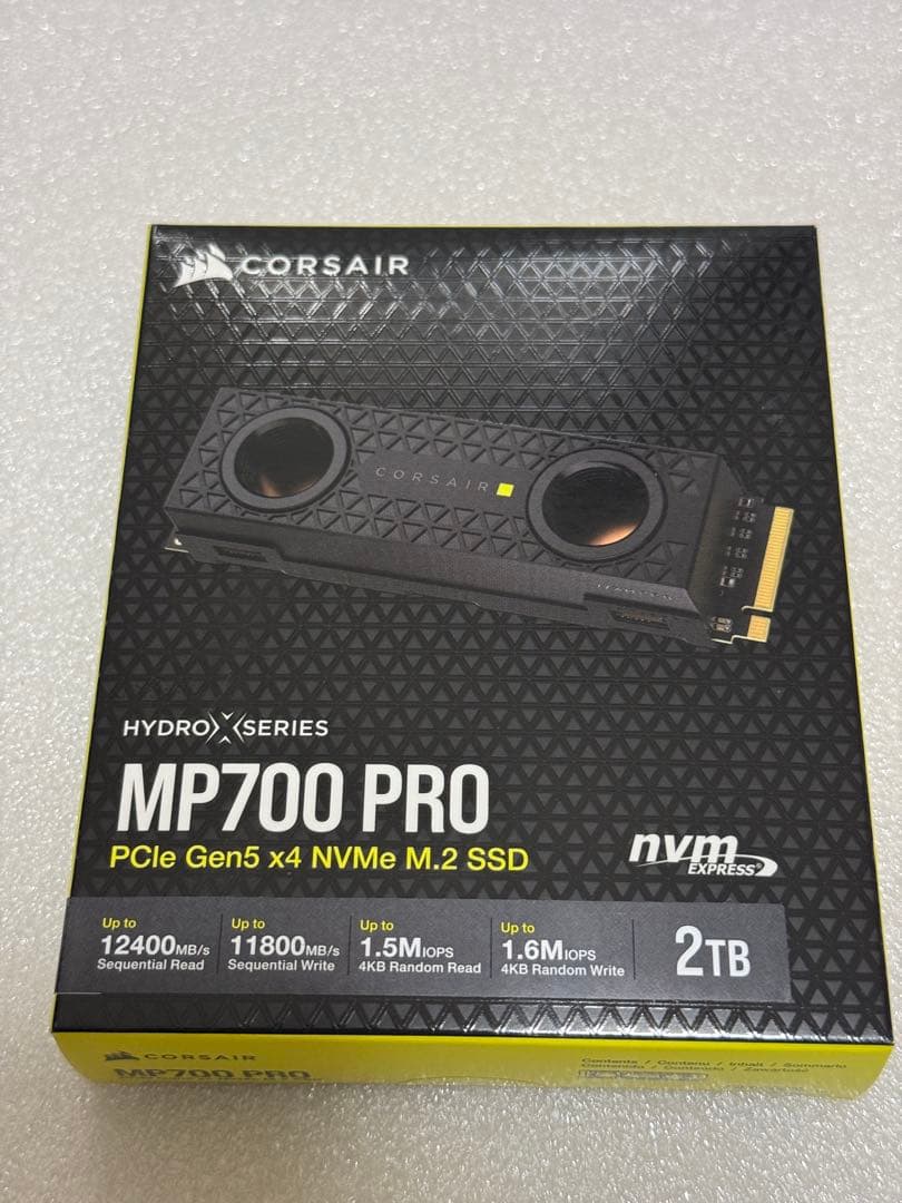 コルセア Corsair MP700 PRO 2TB Gen5 NVMe SSD