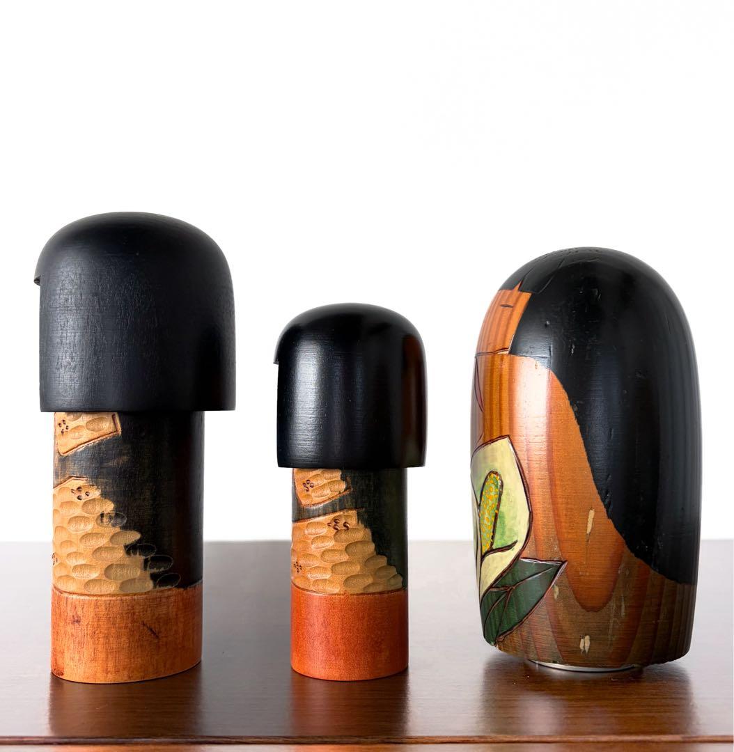 創作 こけし セット まとめ まとめて レトロ 卯三郎 季 kokeshi 人形