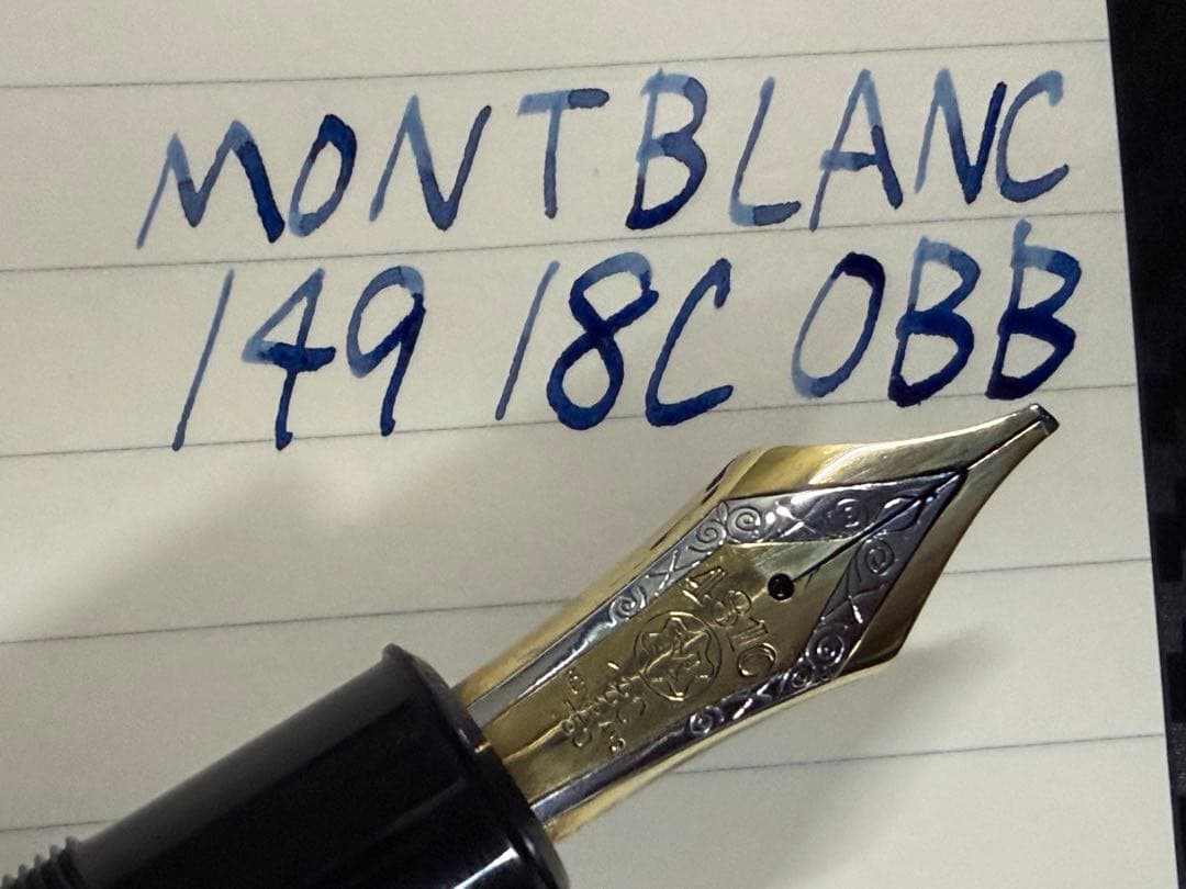 美品 モンブラン マイスターシュテュック 149 万年筆 18C 3帯 OBB
