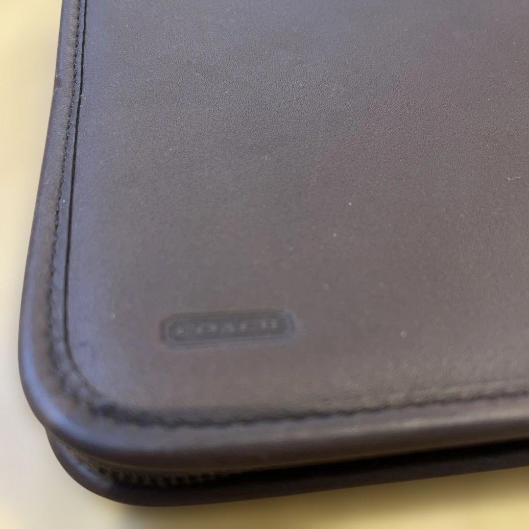 COACH ブラウン マルチケース 取扱説明書付き