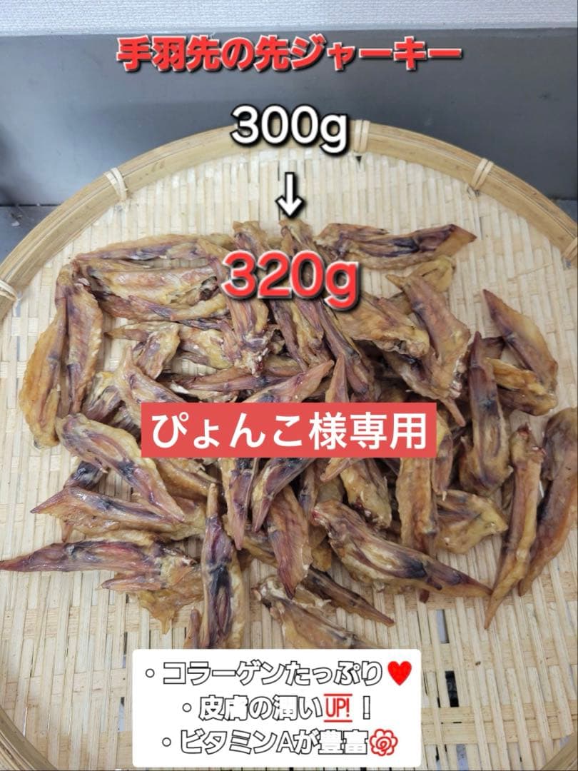 手羽先先ジャーキー　320g 柔らかい手羽先の先をじっくり乾燥