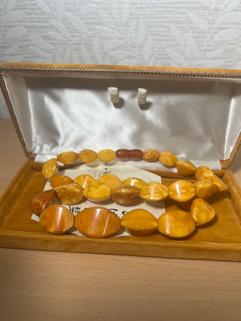 希少‼️ TORTUE 天然蜜蝋琥珀 ロイヤルアンバー のネックレス43.1g