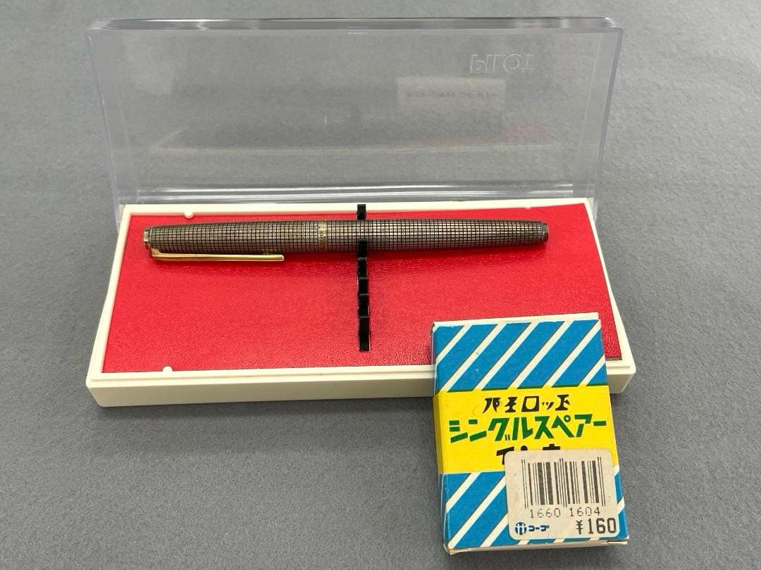 PILOT パイロット万年筆　スターリングシルバー　14K ＜Ｆ＞1979年製