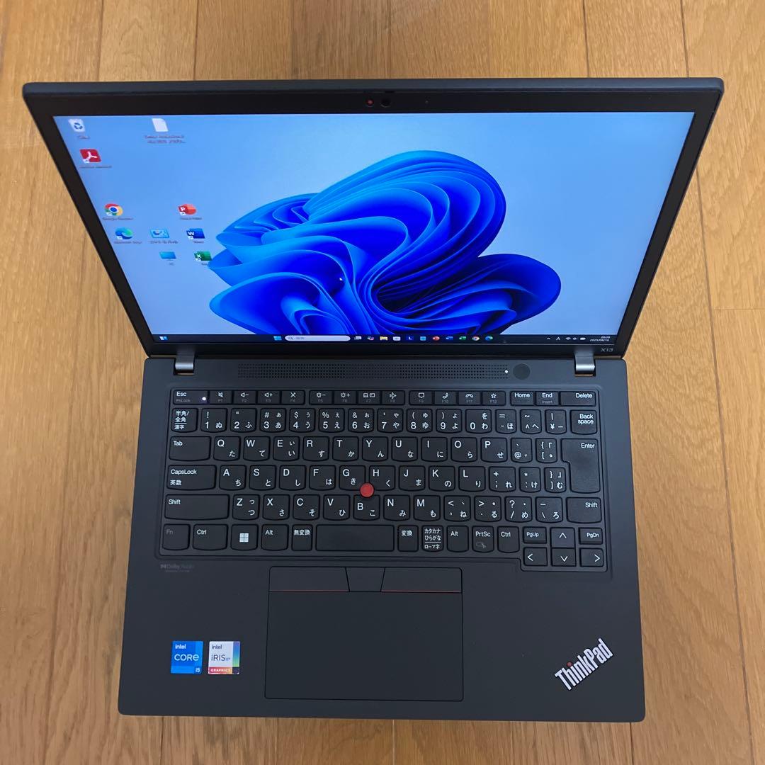 Windowsノート本体 ThinkPadX13/Win11/i5/16GB/256GB/MsOffice