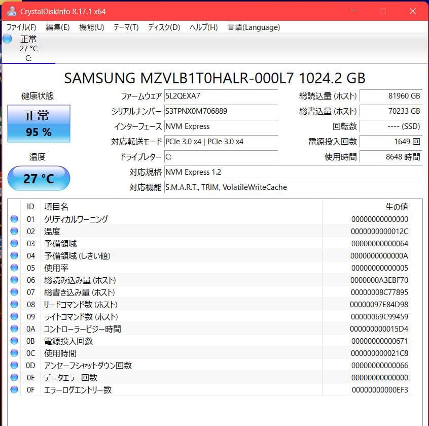 17.3型 NH75/E2 Ryzen 7/1T/16GB/B.R/Office