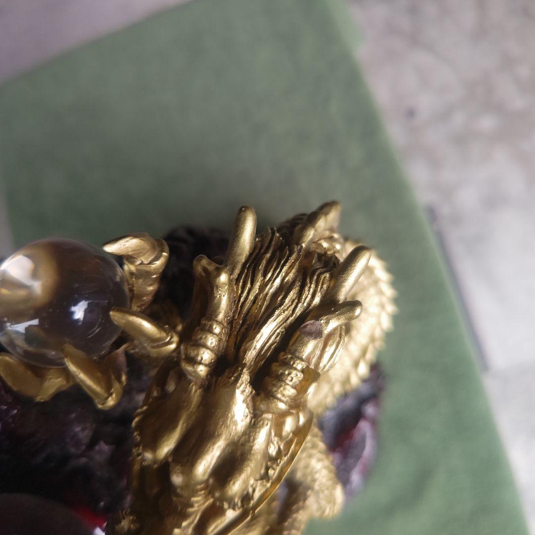 【骨董品】山昇龍　人工水晶
