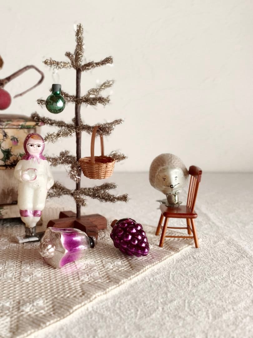 * vintage ornament ❀ キュートな ハリネズミさんオーナメント