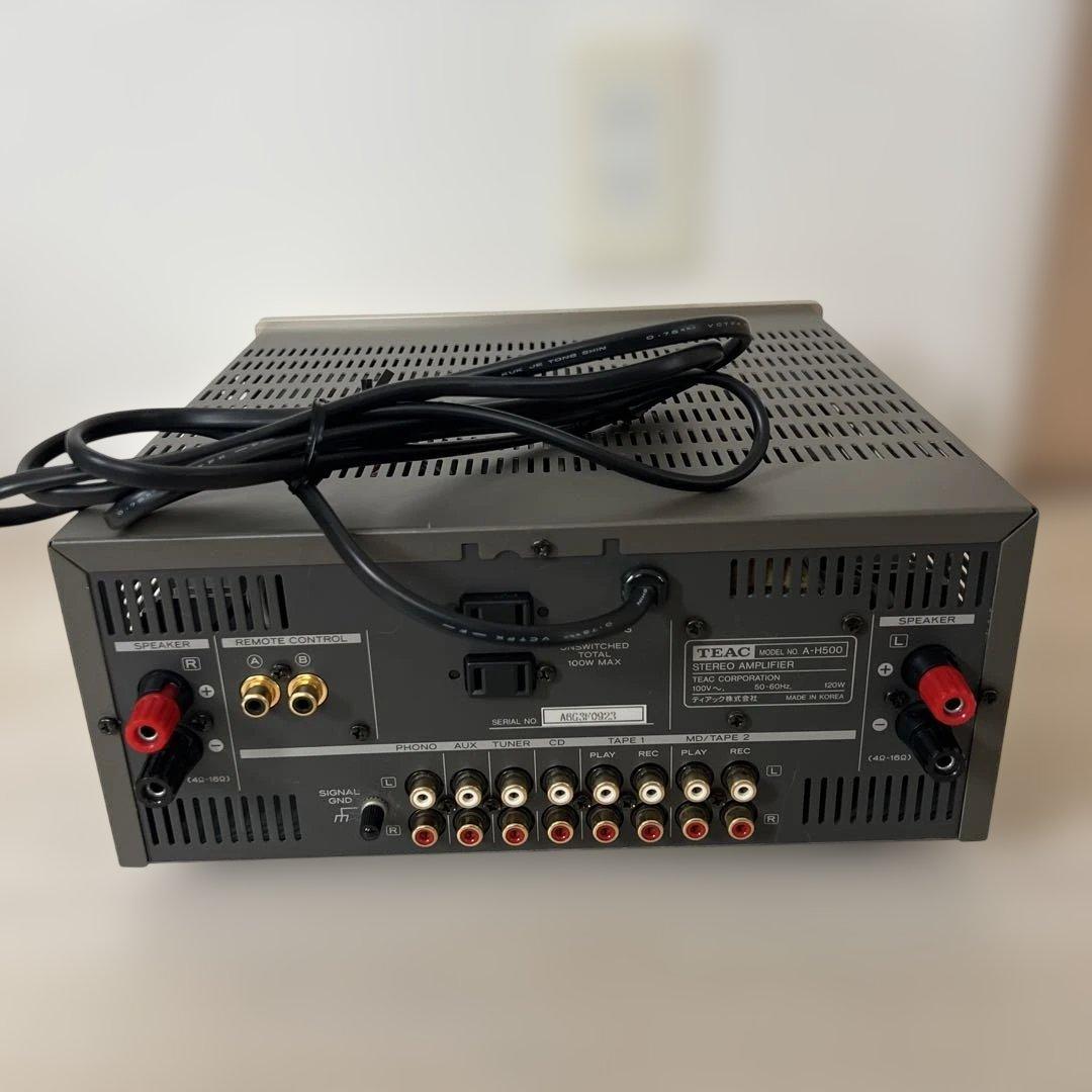 【美品】TEAC A-H500 プリメインアンプ 取扱説明書付き