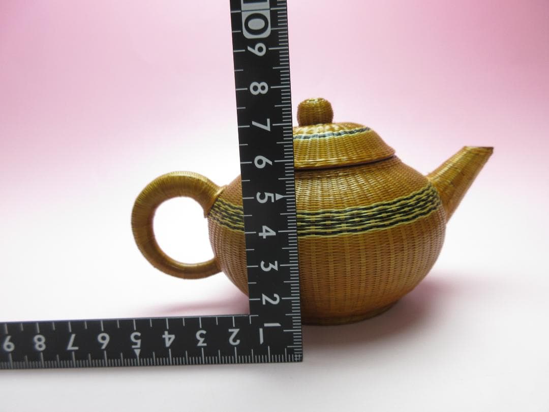 竹編細工 中国宜興 紫砂 茶器揃 煎茶道具 検索）中国骨董 MO70114