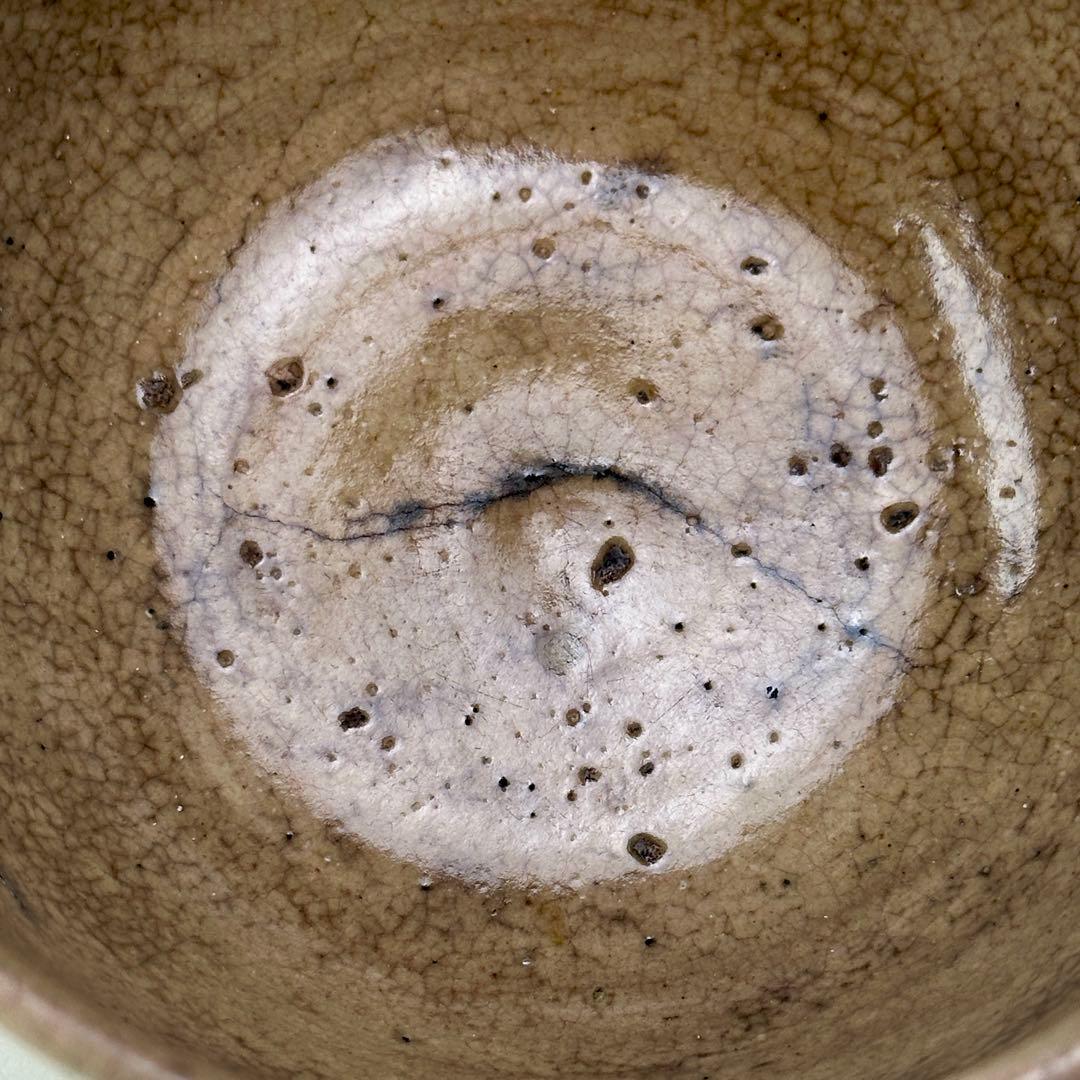 絵唐津 茶碗 仕覆付 共箱 茶道具 江戸時代 骨董品 アンティーク