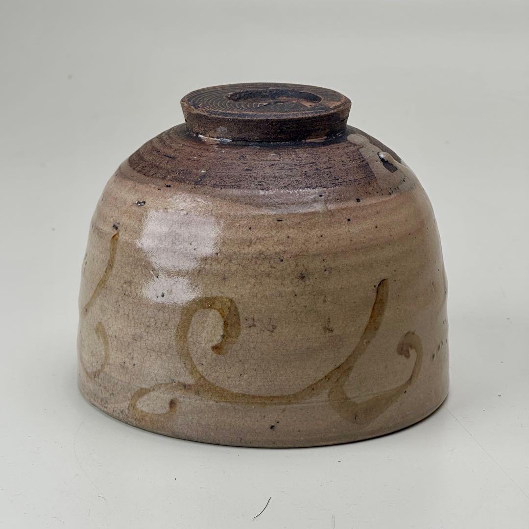 絵唐津 茶碗 仕覆付 共箱 茶道具 江戸時代 骨董品 アンティーク